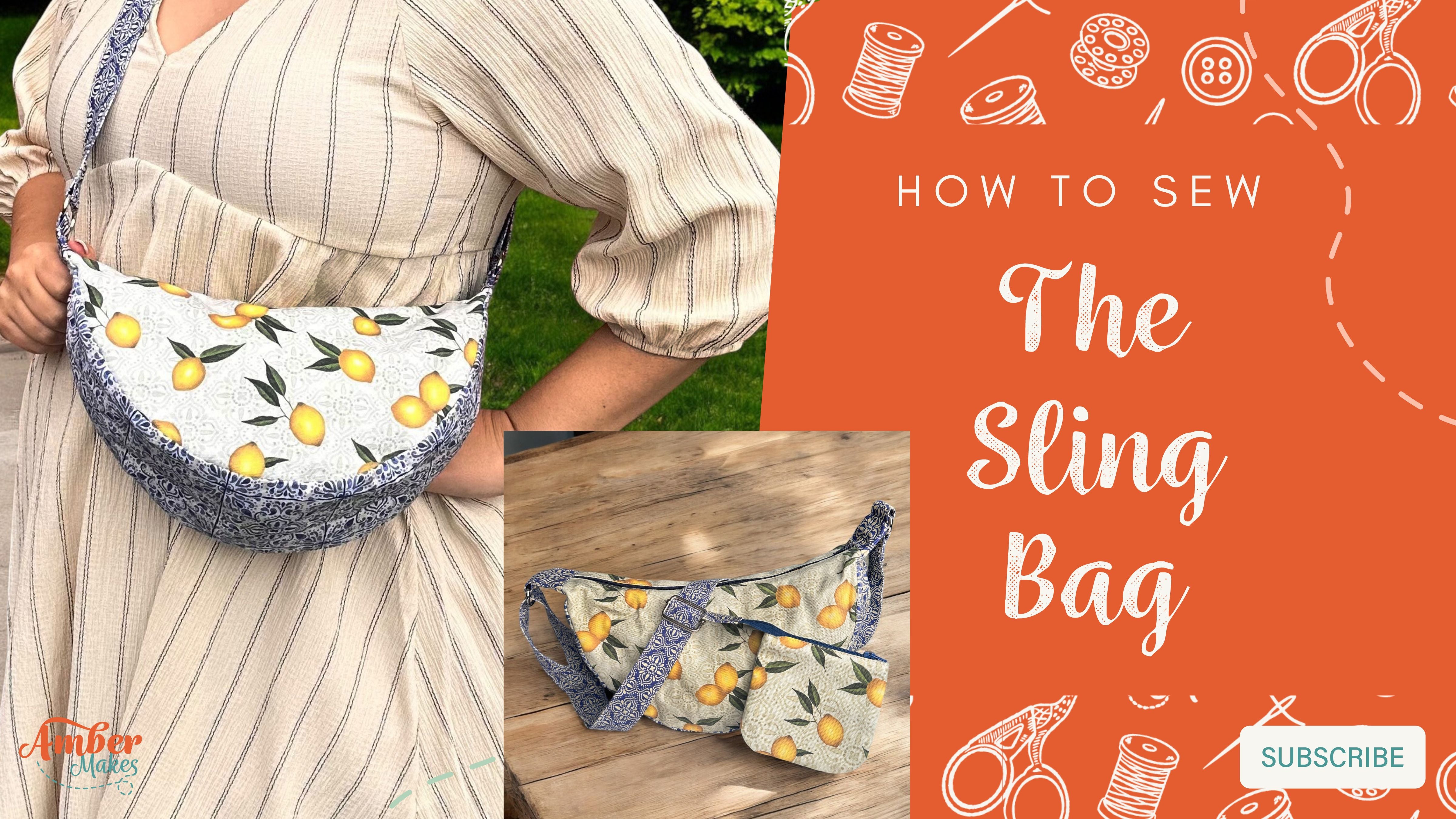 13+ Sew Can She Amber Makes Sewing Tutorial - How To Sew The Sling Bag Set