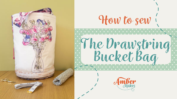 The Flower Shop Block of the Month June - Making The Drawstring Bucket Bag