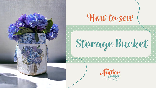 The Flower Shop Block of the Month September- How to sew the storage Bucket