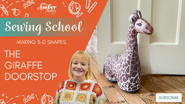 Sewing School - Making 3D shapes - The Giraffe Doorstop