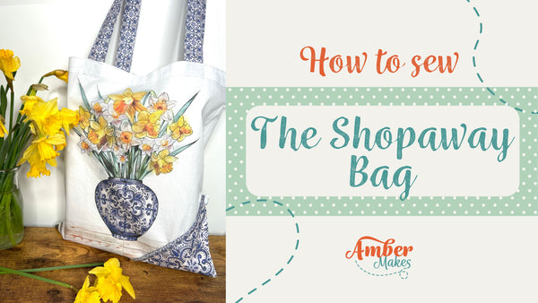 The Flower Shop Block of the Month March - Making The Shopaway Bag