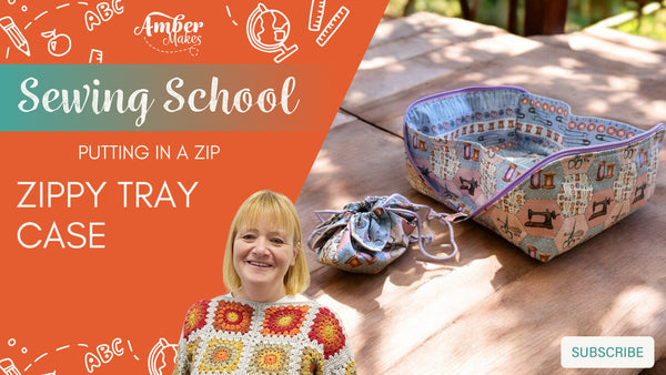 Sewing School - Putting in a Zip- The Zippy Tray Case!