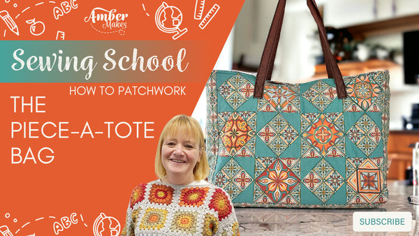Sewing School - How to patchwork - The Piece-a-Tote Bag