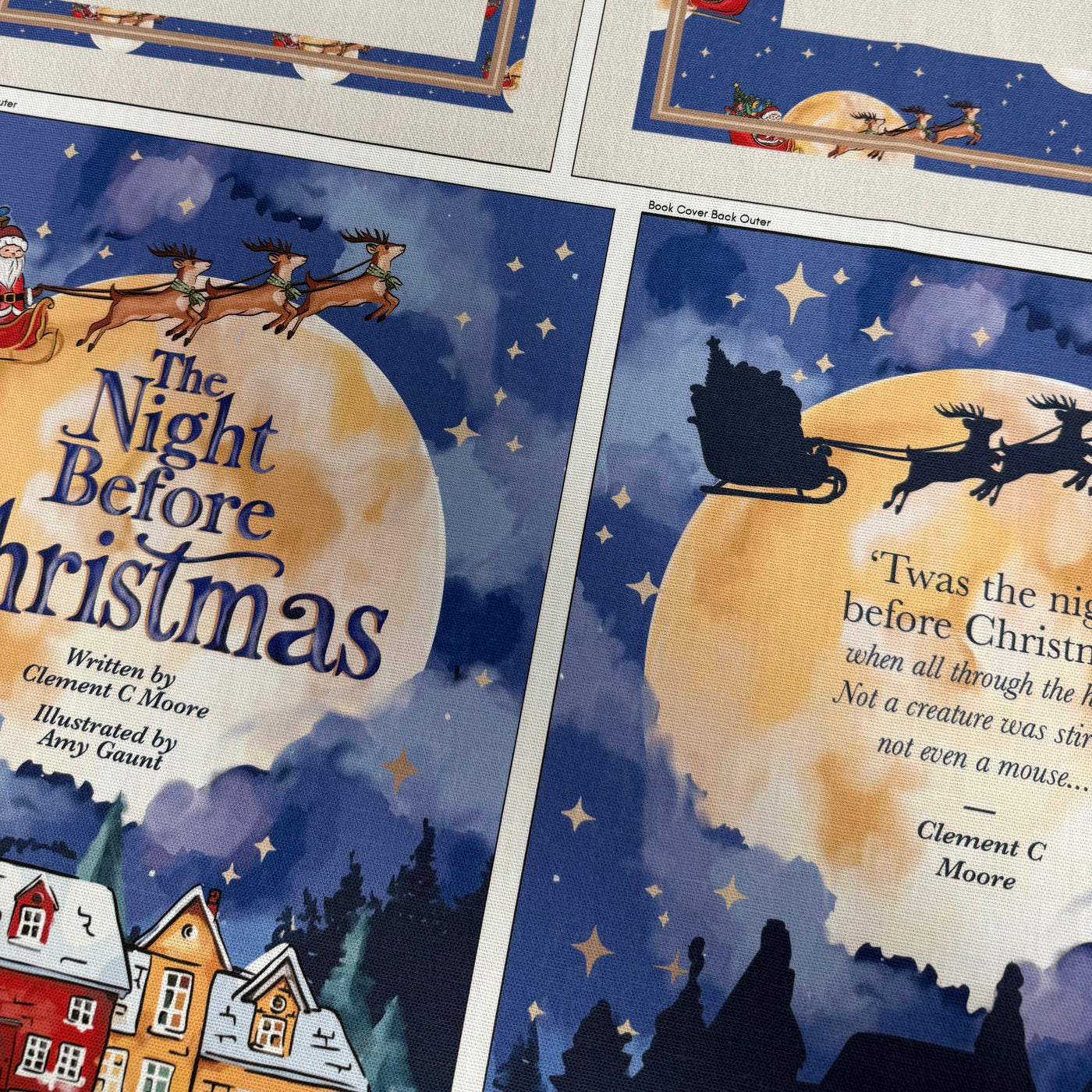 Book Cushion- Night Before Christmas Sewing Kit