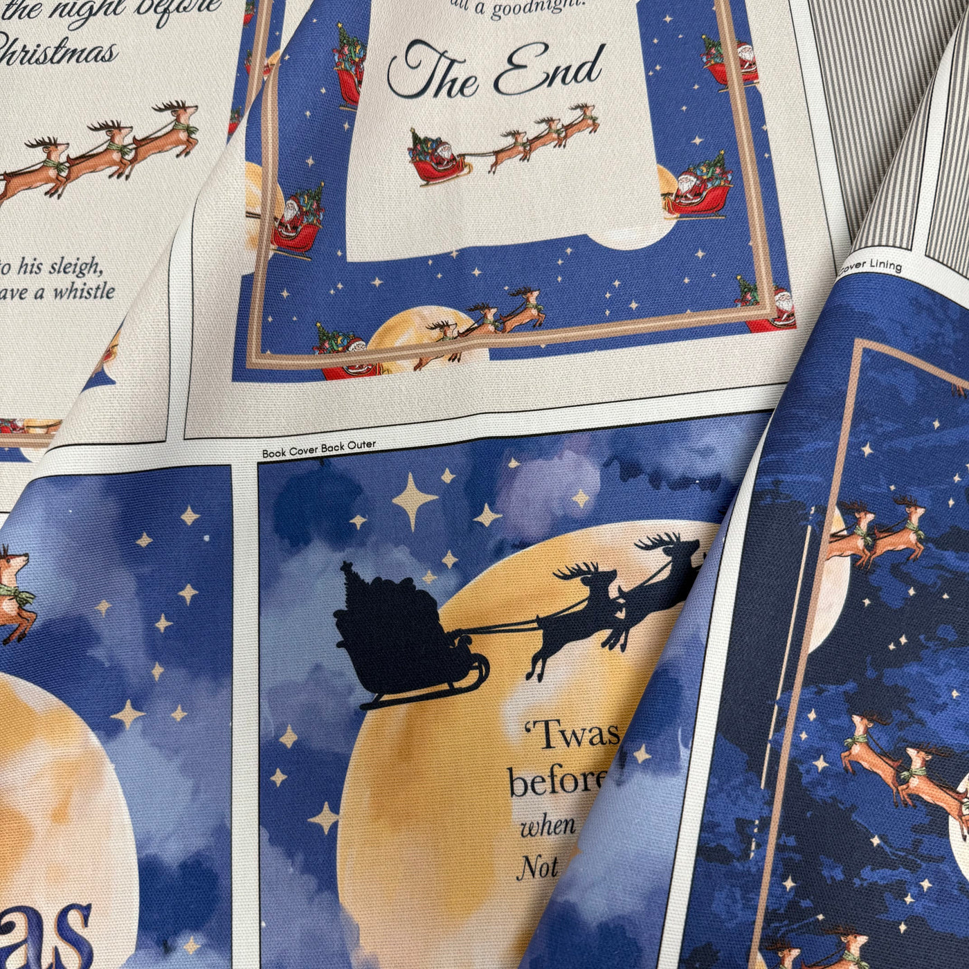 Book Cushion- Night Before Christmas Sewing Kit