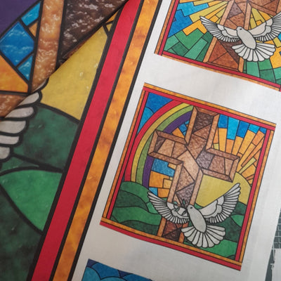 Sunrise Stained Glass Window Sewing Kit