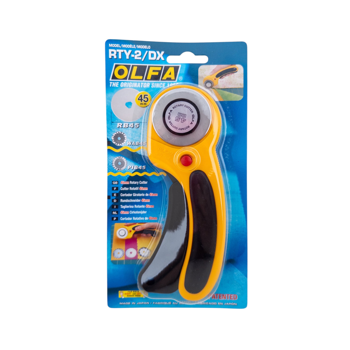 Olfa Deluxe Retracting Rotary Cutter, 45mm Diameter – Amber Makes