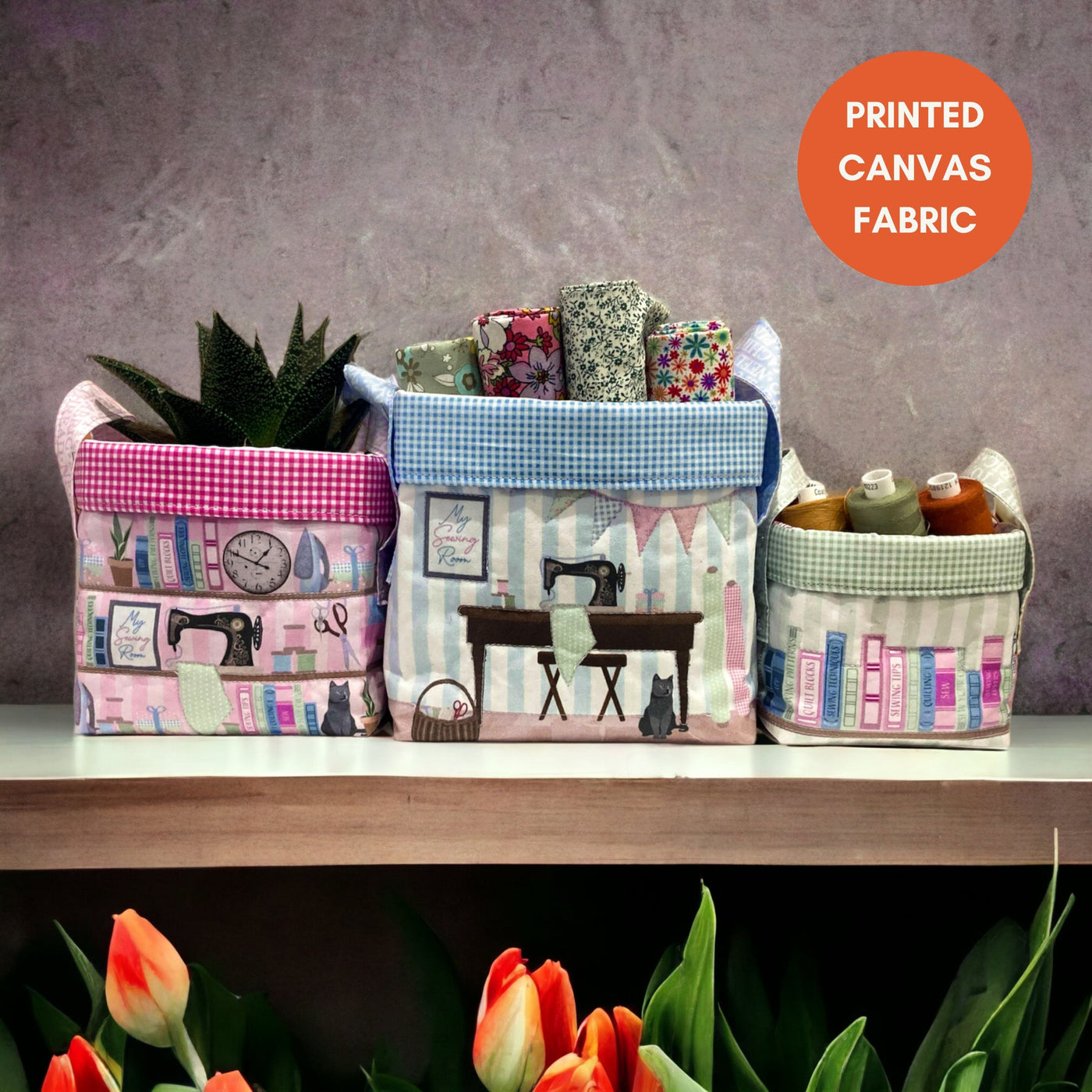 A Trio of Storage Baskets – Sewing Room Kit