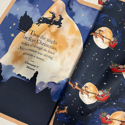 Night Before Christmas Canvas Fabric Panel