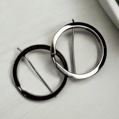Split Rings: 25mm Diameter, Silver, Two Rings