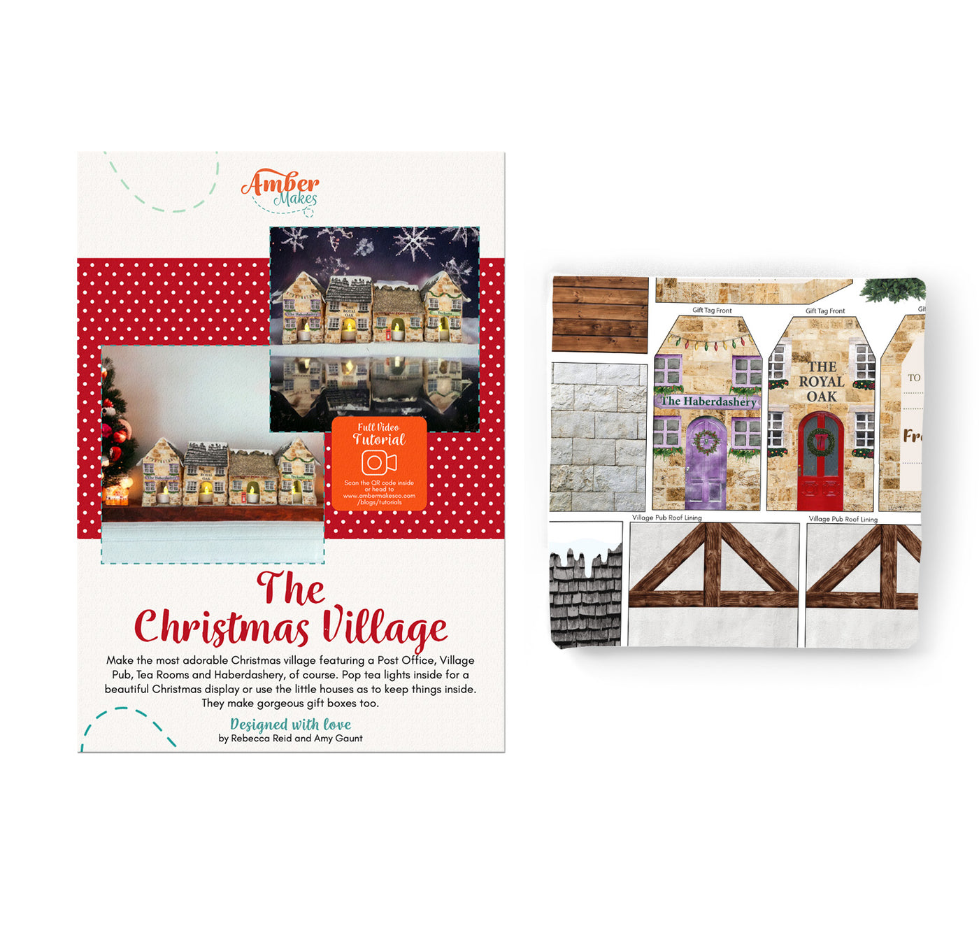 Christmas Sampler Large Label Set - gift for sewing, knitting