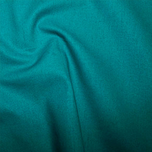 Rose And Hubble Plain Cotton Fabric - Baltic 0.5m