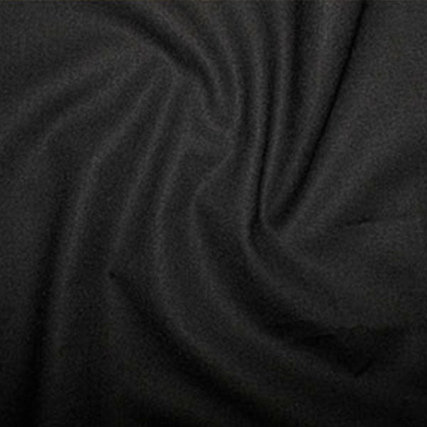 Rose And Hubble Plain Cotton Fabric - Black 0.5m