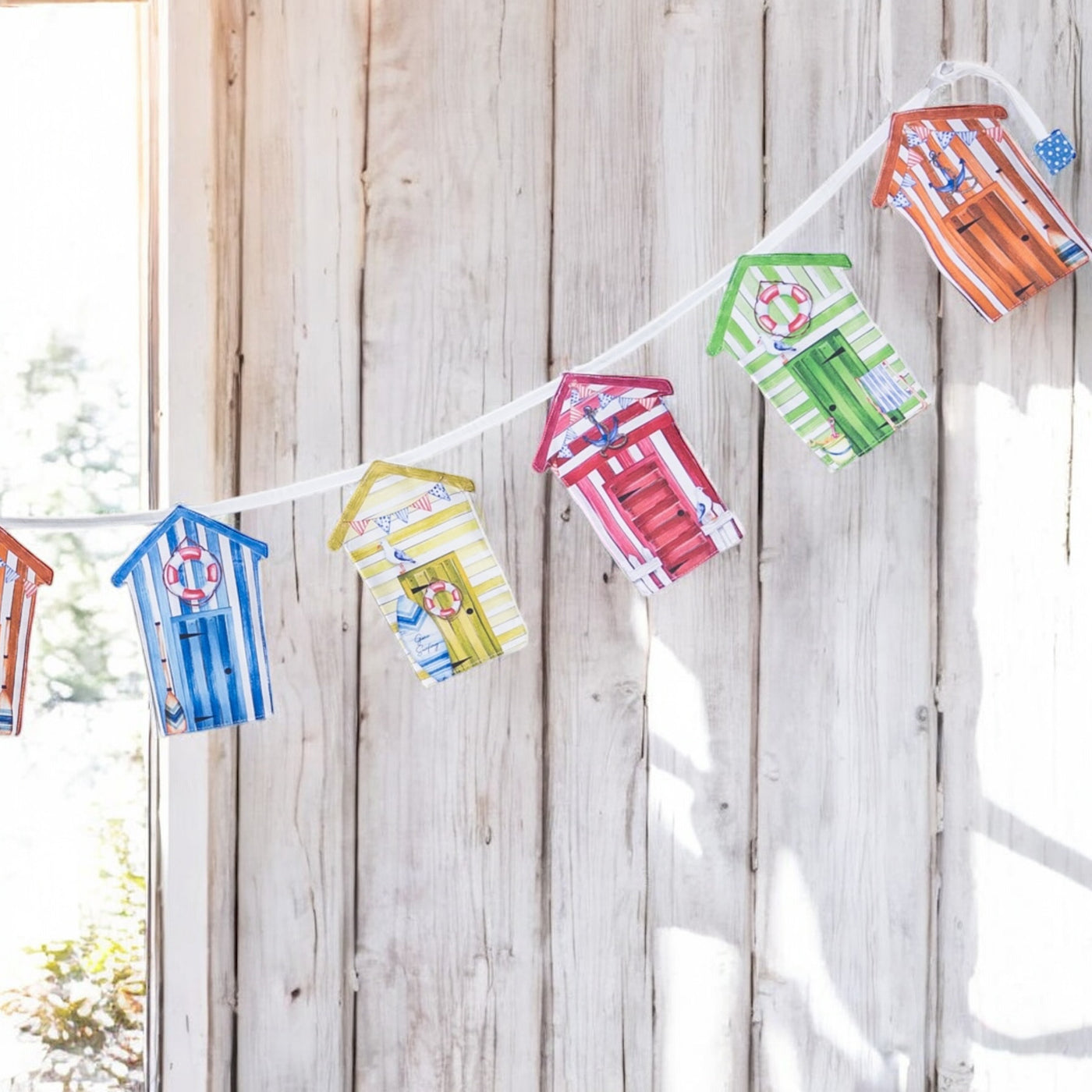 Beach Hut Bunting Sewing Kit
