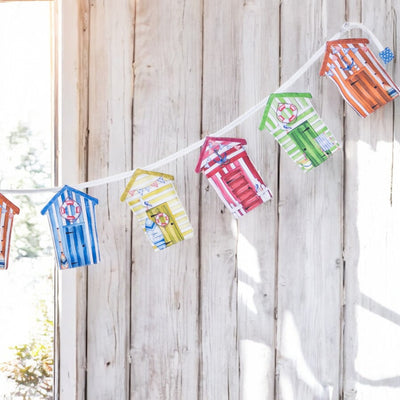 Beach Hut Bunting Sewing Kit