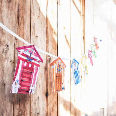 Beach Hut Bunting Sewing Kit
