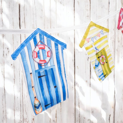Beach Hut Bunting Sewing Kit