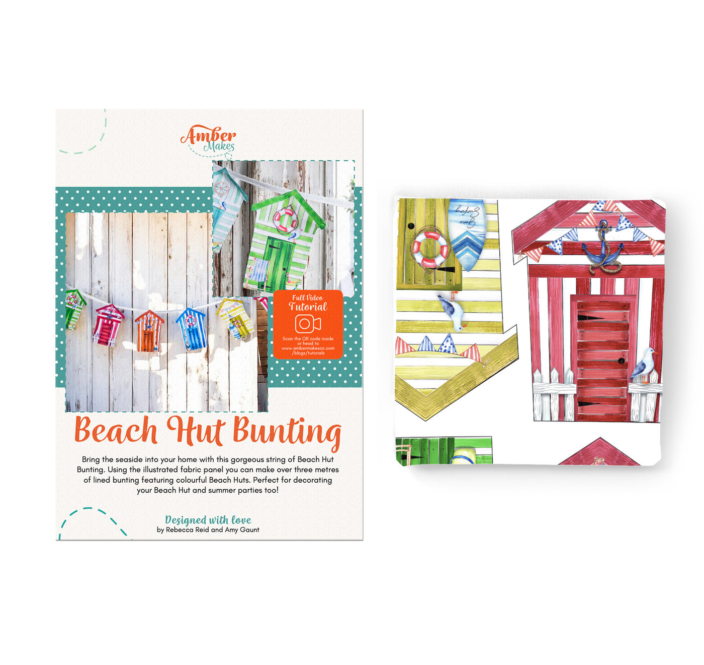 Beach Hut Bunting Sewing Kit
