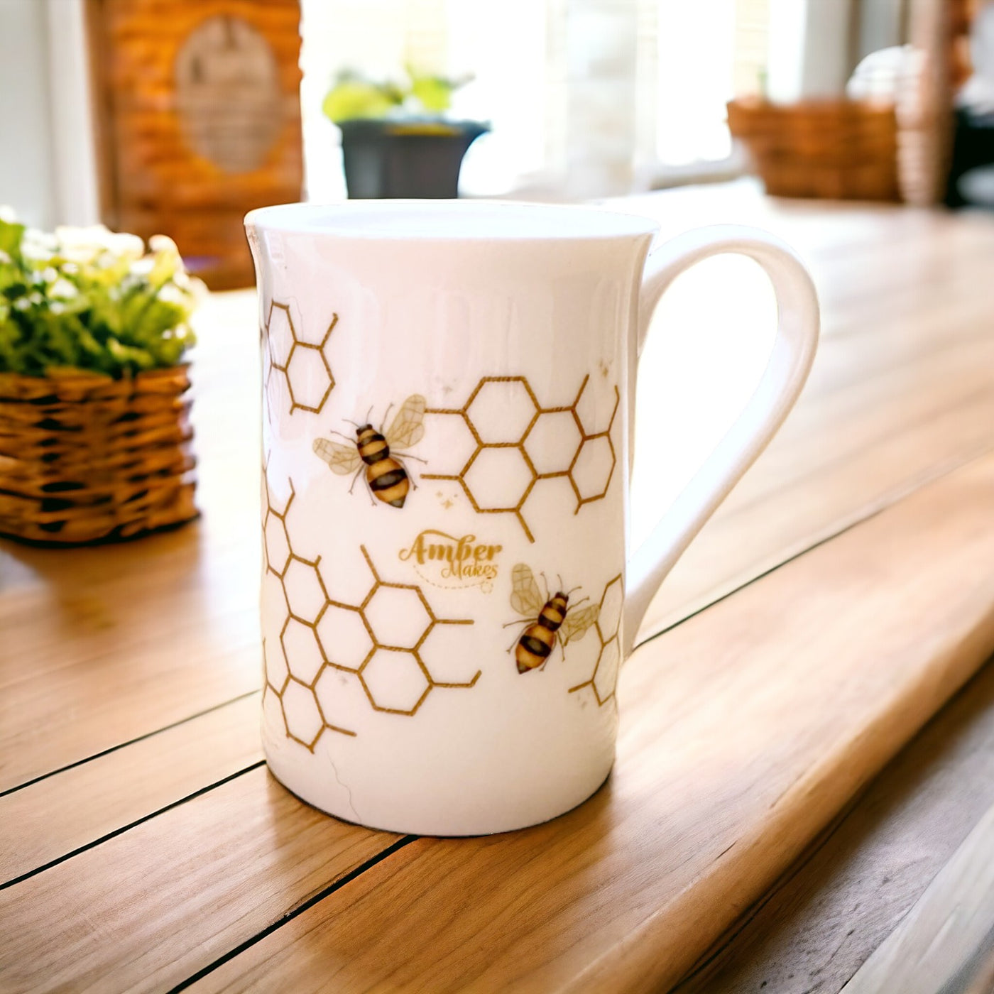 Bone China Mug - Busy Bees
