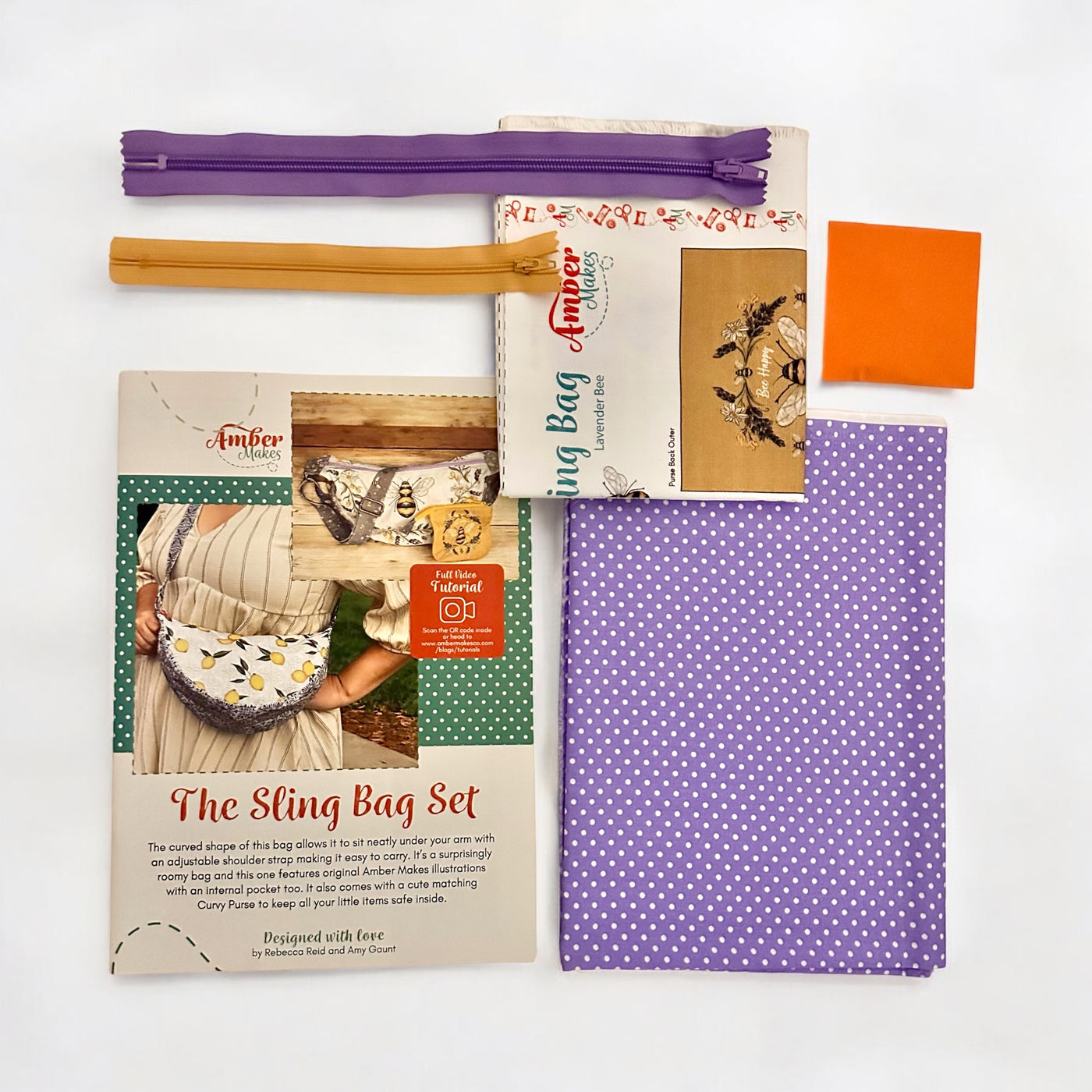 The Sling Bag Set - Lavender Bee Sewing Kit