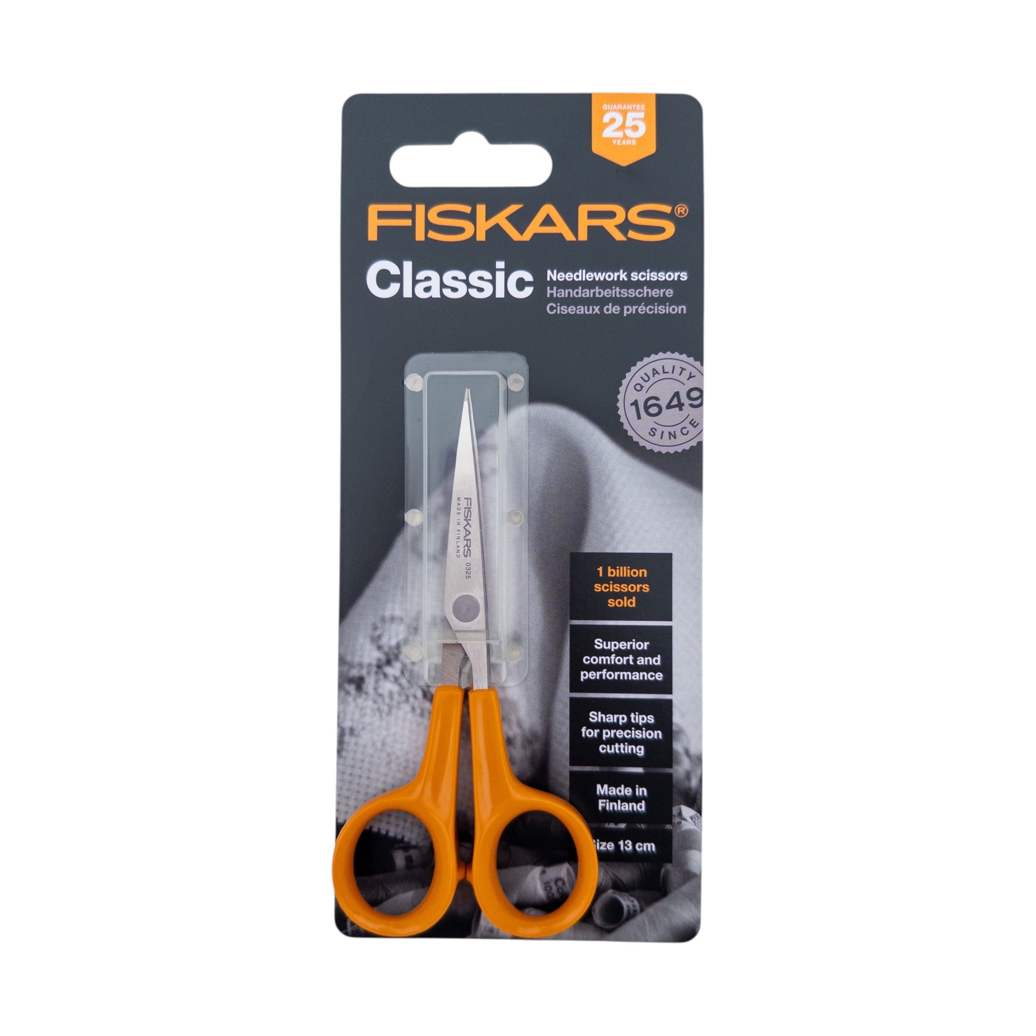 Fiskars Classic Needlework Scissors – 5in – Amber Makes