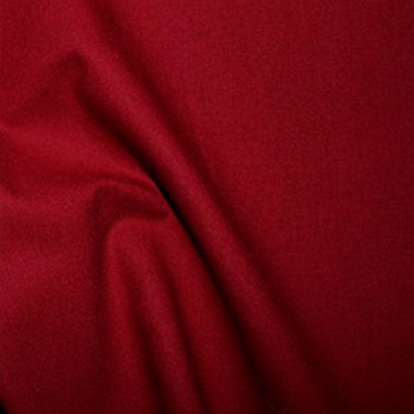 Rose And Hubble Plain Cotton Fabric - Crimson 0.5m