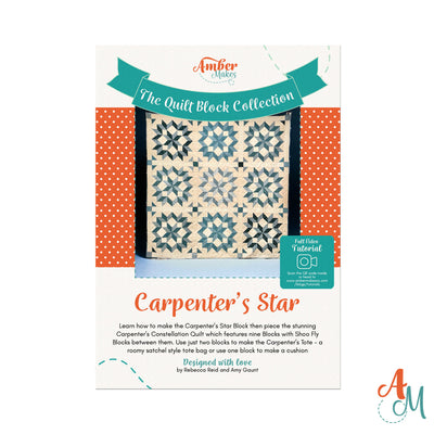 Quilt Block Collection – Carpenter's Star Constellation Quilt And Carpenter's Tote Pattern – PDF