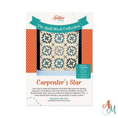 Quilt Block Collection – Carpenter's Star Constellation Quilt And Carpenter's Tote – Printed Instructions Booklet
