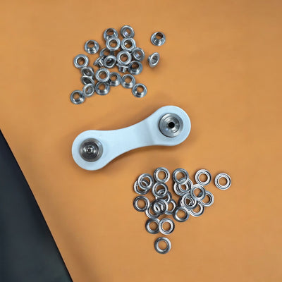 Milward Eyelets with tool starter kit: 5.5mm, Silver, 12 Sets