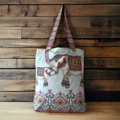 The Animal Tote -  Indian Elephants Sewing Kit