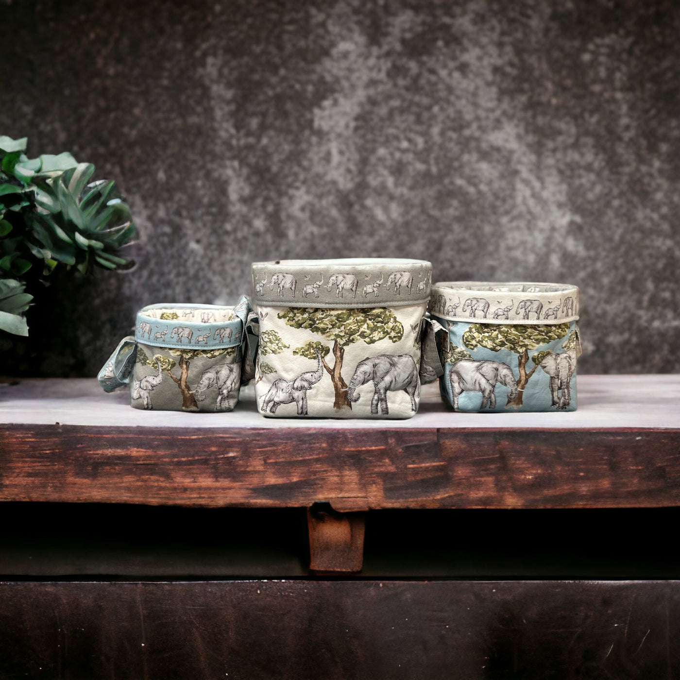A Trio of Storage Baskets – Elephants Sewing Kit