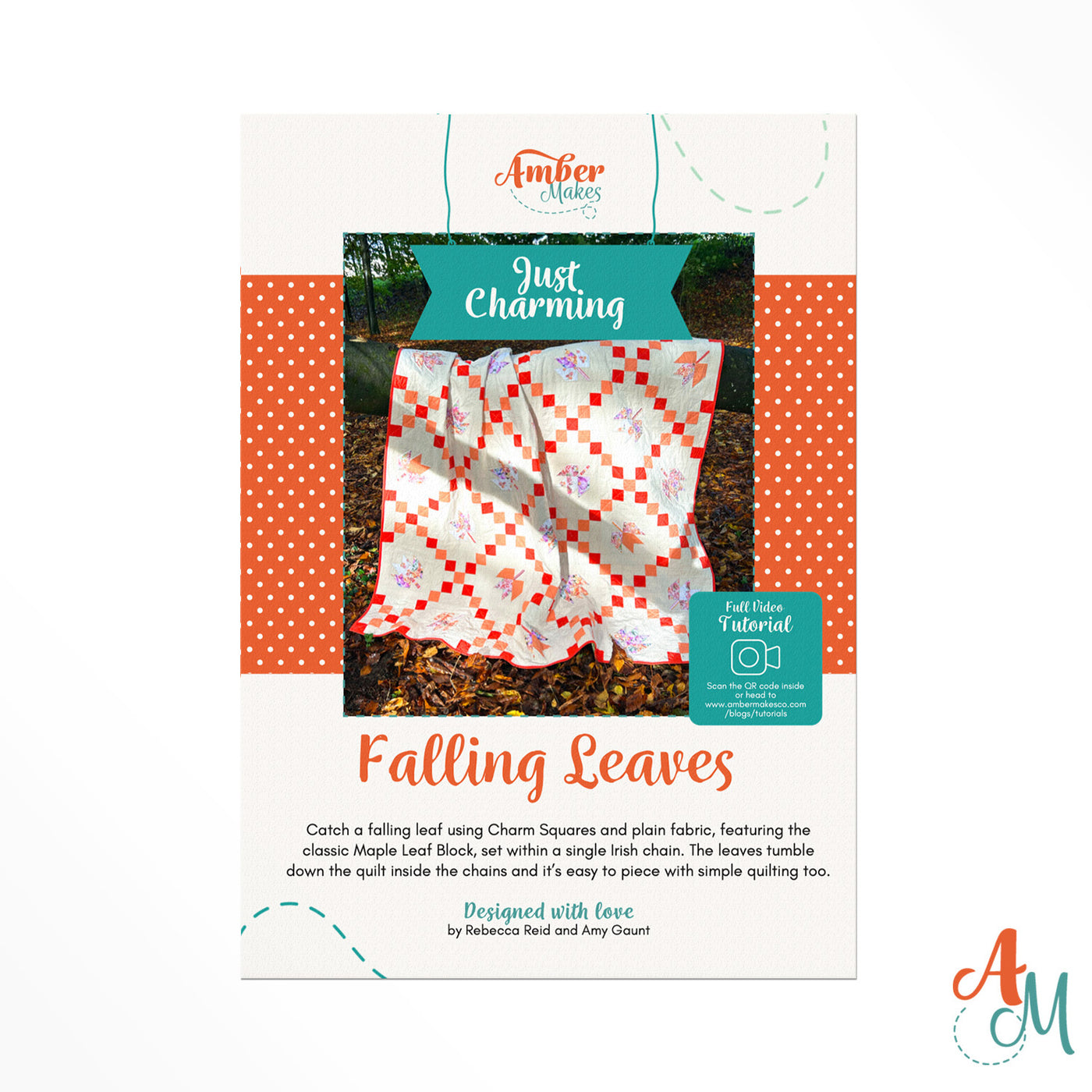 Just Charming - Falling Leaves Quilt pattern - PDF