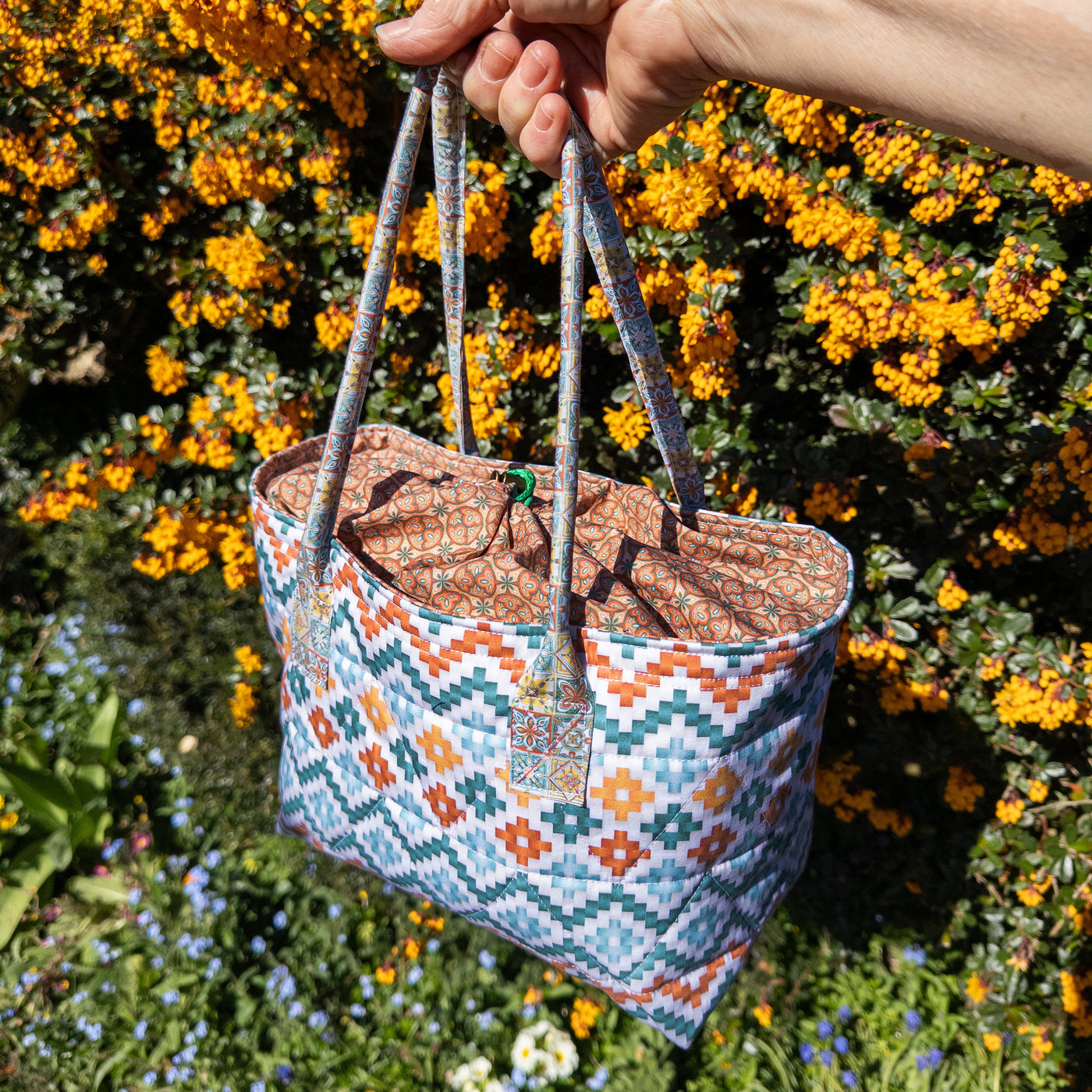 The Basket Bag - Woven Tiles Sewing Kit