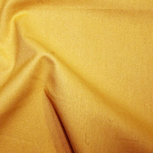 Rose And Hubble Plain Cotton Fabric - Gold 0.5m