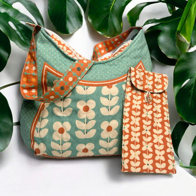 Sewing School The Goldilocks Bag – Retro Floral Sewing Kit