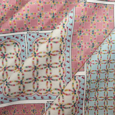 The Book Cover – Double Wedding Ring Quilt Sewing Kit