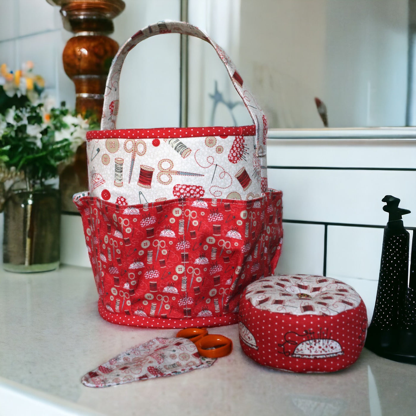 The Craft Storage Set - Redwork Sewing Kit