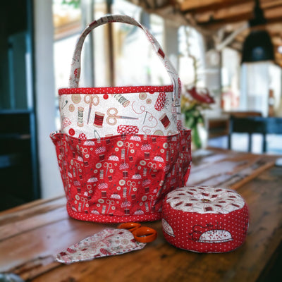 The Craft Storage Set - Redwork Sewing Kit