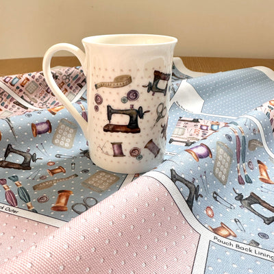Bone China Mug - Vintage Sewing
