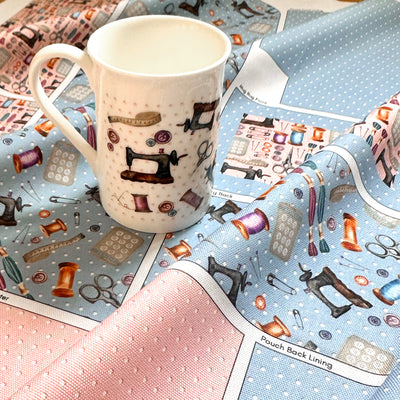 Bone China Mug - Vintage Sewing