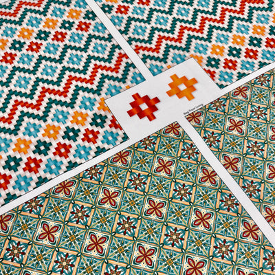 The Basket Bag - Woven Tiles Sewing Kit