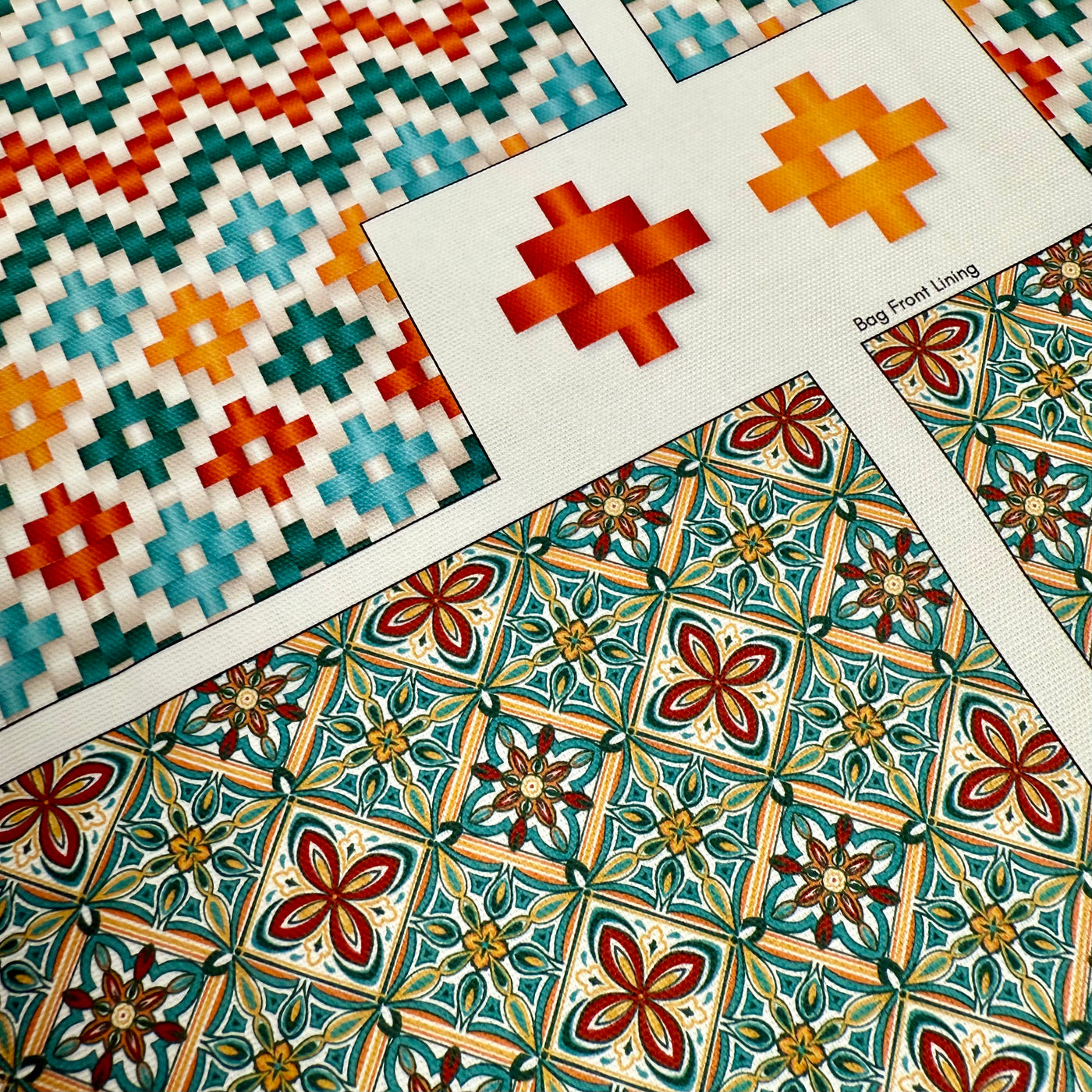 The Basket Bag - Woven Tiles Sewing Kit