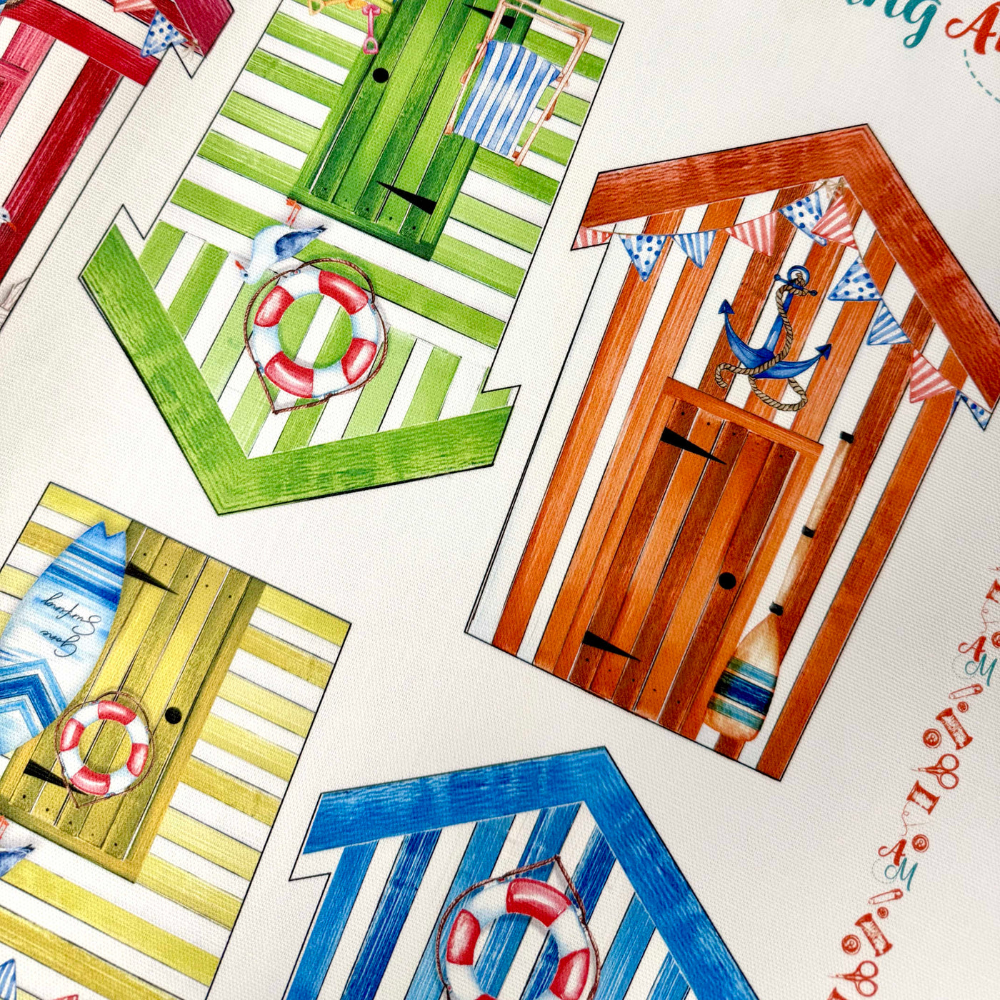Beach Hut Bunting Sewing Kit