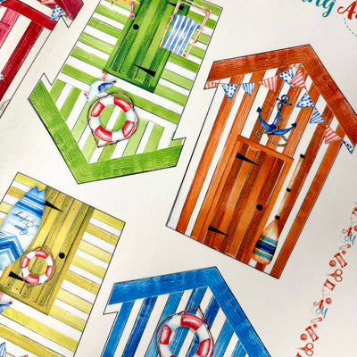 Beach Hut Bunting Sewing Kit