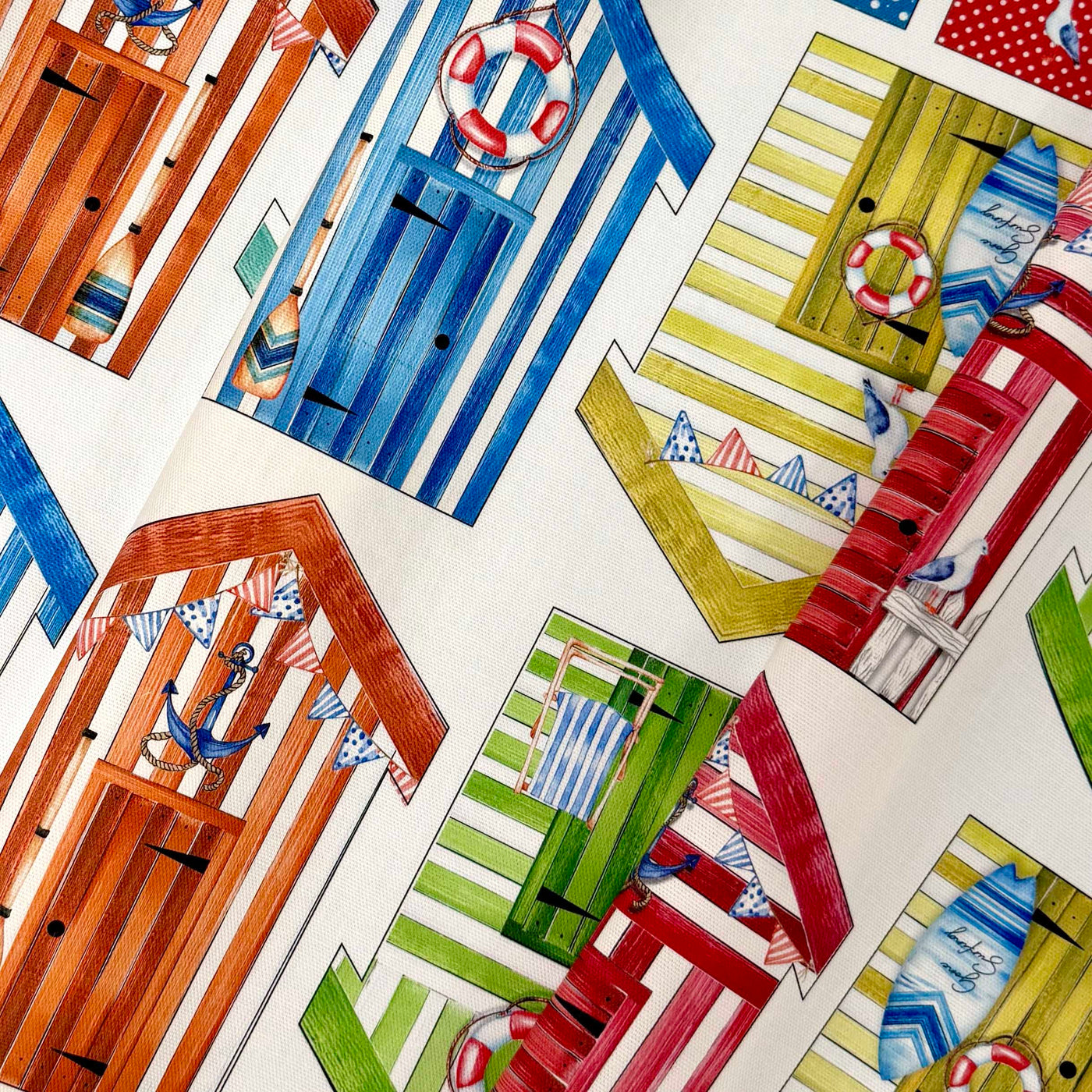 Beach Hut Bunting Sewing Kit