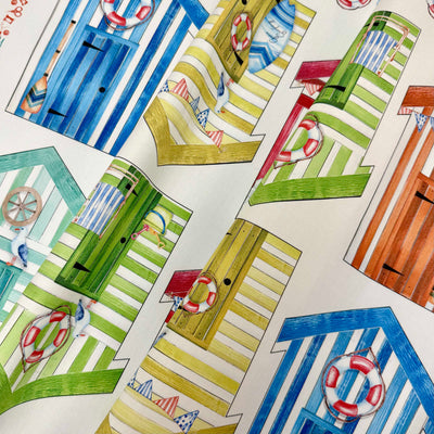 Beach Hut Bunting Sewing Kit