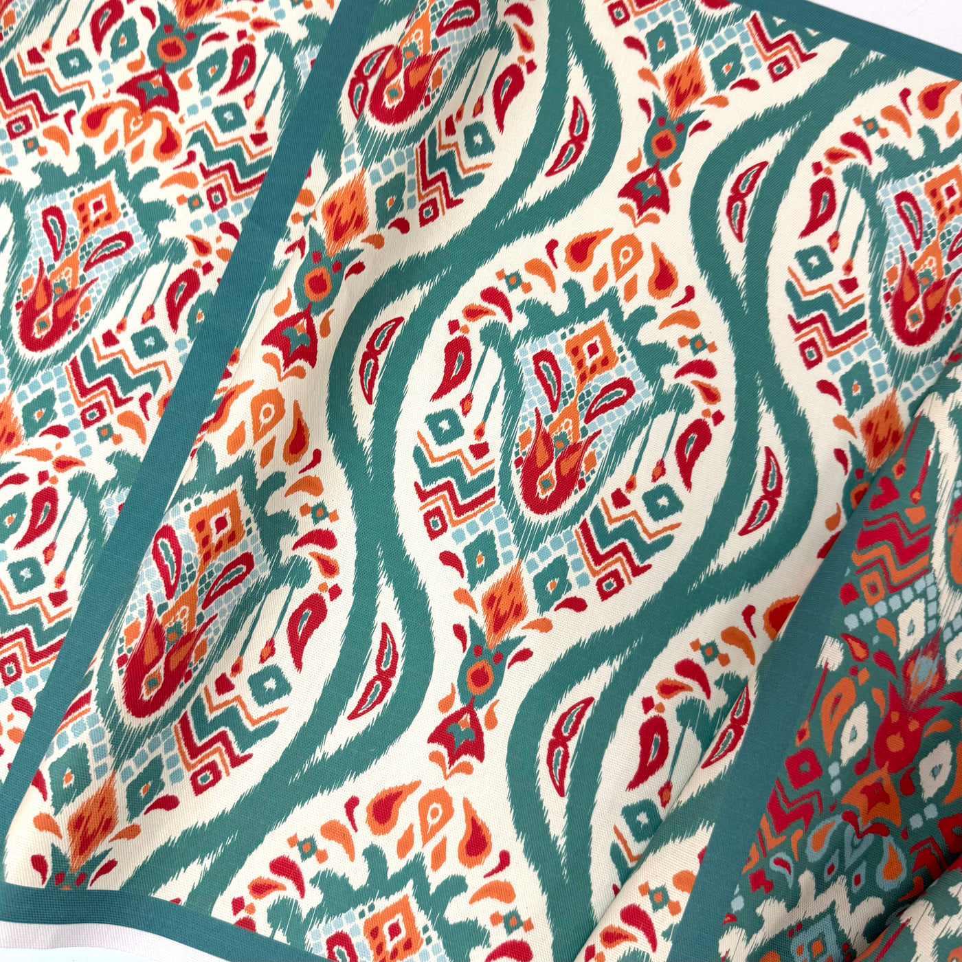 Ikat Chic Canvas Fabric Panel