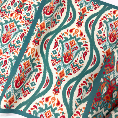 Ikat Chic Canvas Fabric Panel