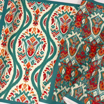 Ikat Chic Canvas Fabric Panel