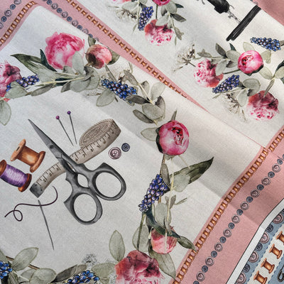 Sewing School Pretty Pair Of Cushions – Vintage Sewing Kit